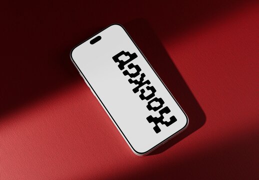 Smartphone Woven Texture Mockup For Branding And Advertising Design
