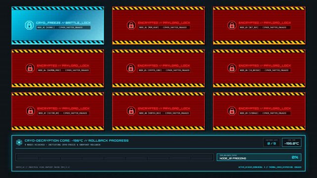 Cyberattack Recovery Dashboard Unlocking Encrypted Nodes