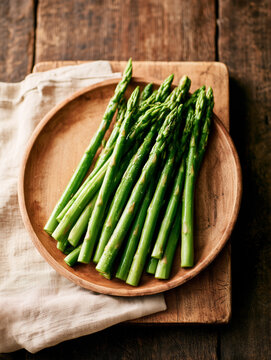 Plate of asparagus 