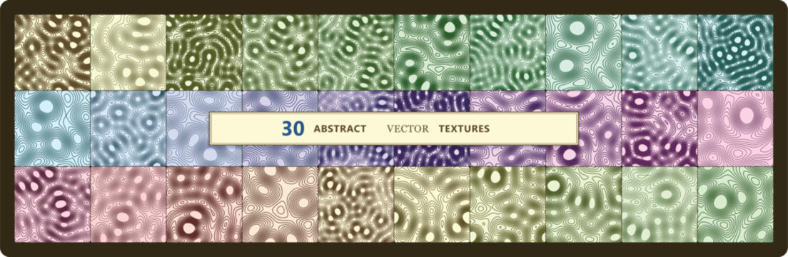 Abstract Vector Textures Dark Retro Seamless Pattern Pack