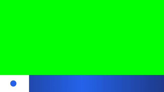 Radial wipe lower third band animation
