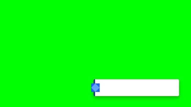 Tilted star lower third bar animation
