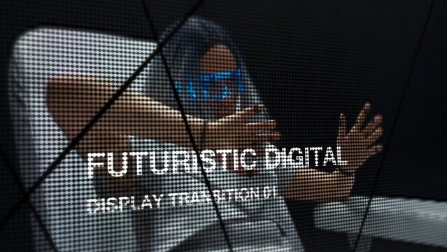 Futuristic Digital Display Transition 01