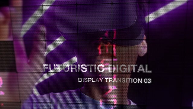Futuristic Digital Display Transition 03