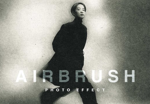 Airbrush Contrast Effect For Poster And Social Media Design
