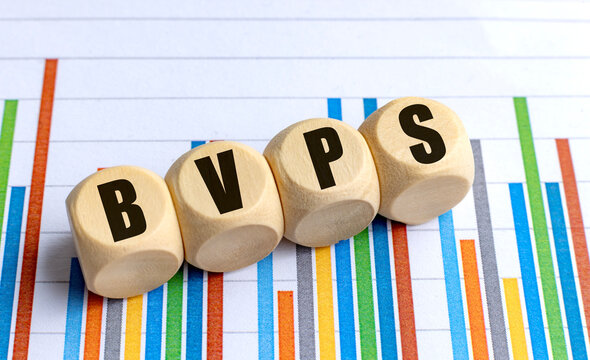 Bnps lettering on wooden blocks against a colorful financial chart, illustrating business data analysis and market statistics