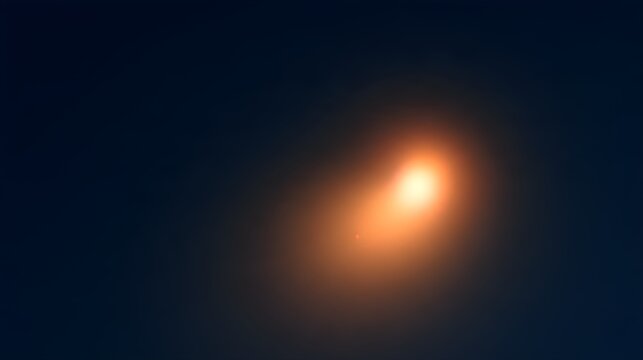 A bright light in a dark space