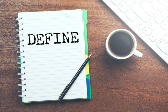 DEFINE word written on paper