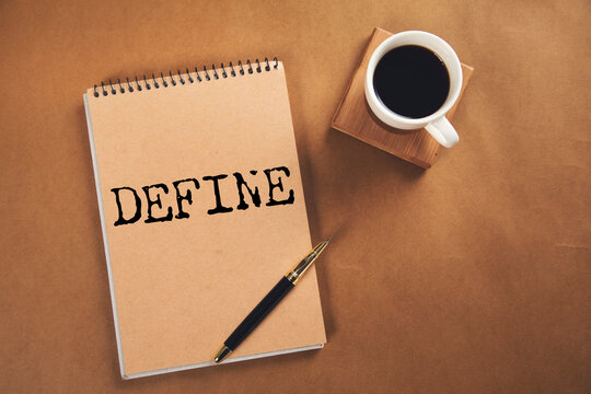 DEFINE word written on paper