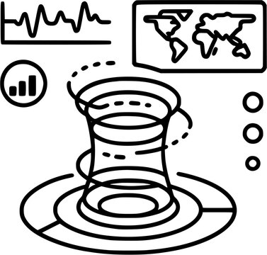 A stock market experts desk is cluttered with charts, graphs, and a computer displaying financial data, reflecting the dynamic nature of the trading environment