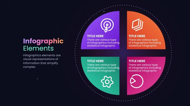 Set of modern infographic elements for business data visualization