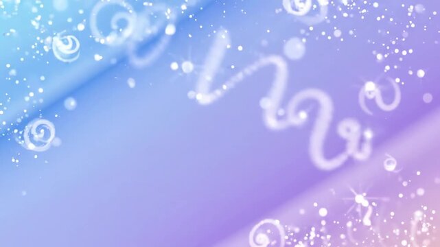 Blue and purple diagonal bands cross an abstract digital background, with small glowing dots scattered along the upper edge and no identifiable location or time