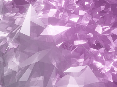 Abstract pink crystals texture background