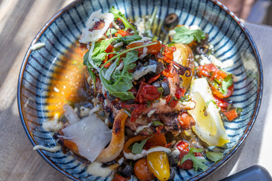 Delicious Seafood Dish Served in a Bowl