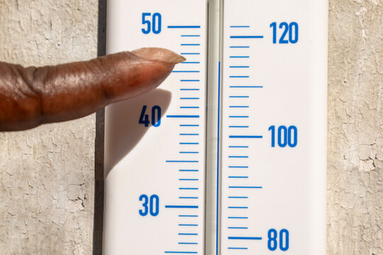 Checking the Temperature With a Thermometer