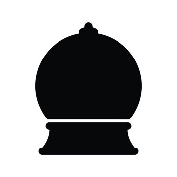 silhouette Christmas snow globe silhouette icon vector illustration for winter holiday design isolated on Vector
