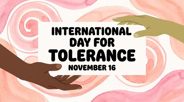 Hands holding globe for international tolerance day