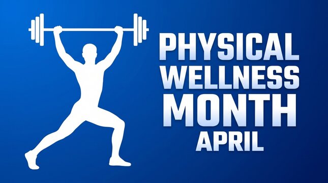 Person lifting barbell for physical wellness month