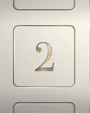 Advent calendar door 2 opening green screen cream and gold 4:5