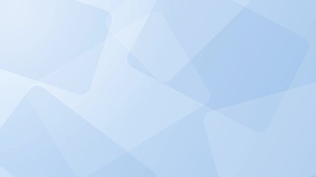 Abstract light blue geometric background with soft overlapping rounded shapes and gentle motion