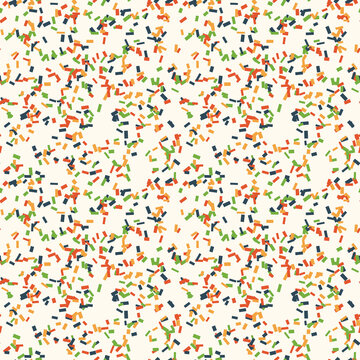 Seamless bright citrus confetti pattern large scale