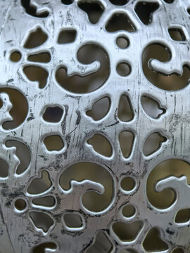 Intricate metal design showcasing elegant patterns and craftsmanship