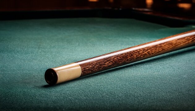 wooden billiard cue