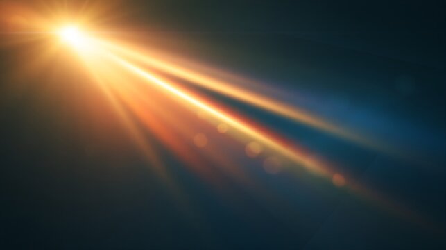 Abstract light rays glowing warmly against dark backdrop