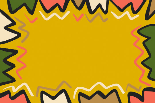 Retro mid-century modern groovy 70s abstract background