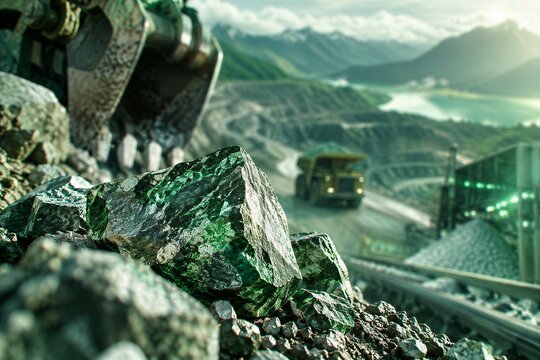Deep Mine Excavation of Rare Earth Critical Minerals for AI, EVs, Hyperscale Data Centers, and Semiconductor Fabrication.