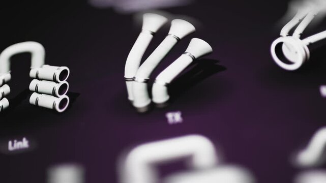 Transmit horn shapes flex within a diagnostic icon grid