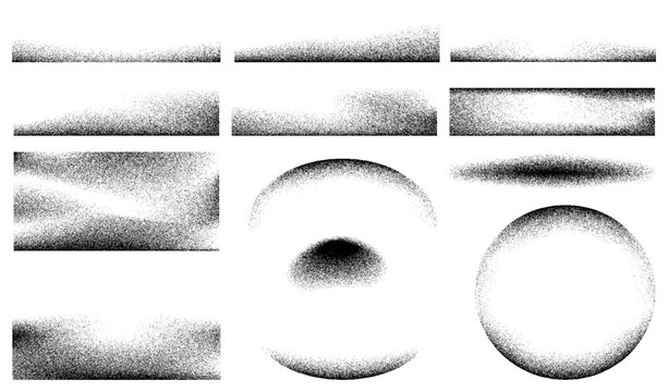 Set of Grain Noise Texture Template.