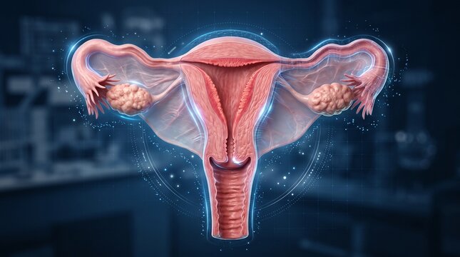 Female Reproductive System 3D Medical Anatomy