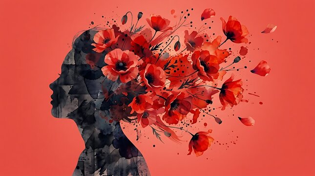A poignant artistic representation of remembrance honoring veterans and the sacrifices made for freedom