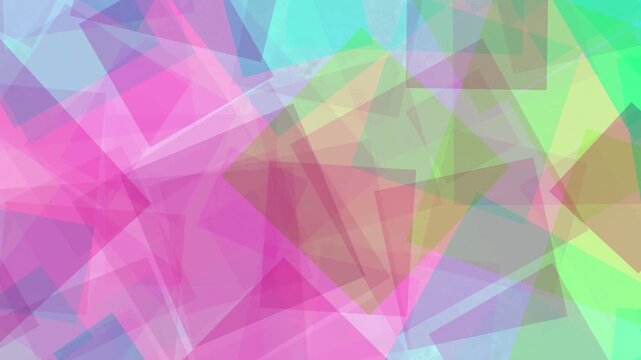 Abstract Geometric Polygons in Pastel Colors 4K