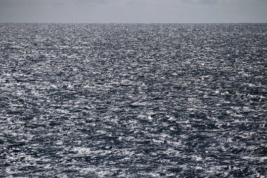 Light and shadow on waves, sea surface, North Sea