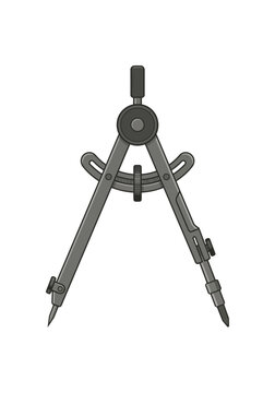 Drawing Compass Tool for Geometry and Drafting.