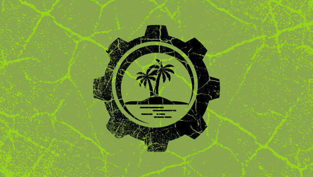 Vacation symbol, color vector illustration