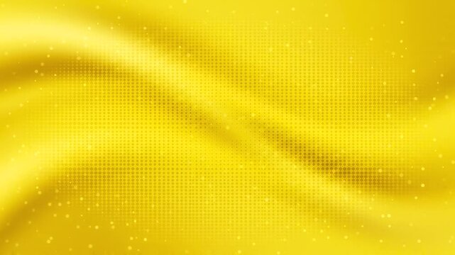 Golden halftone waves and tiny sparkling points forming a luminous yellow pattern for elegant premium design layouts.