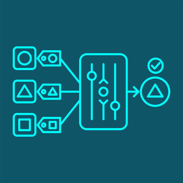 Supervised Learning - every training example carries a tag with its right answer, and the model shifts its weights until its output agrees with that tag.