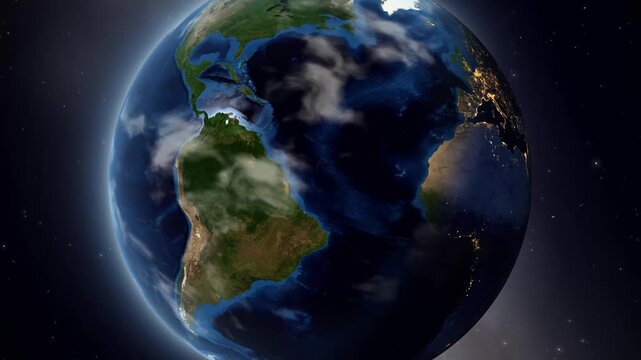 Satellite Zoom into Apia Samoa from Space Animation