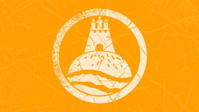 hamburg symbol, color vector illustration