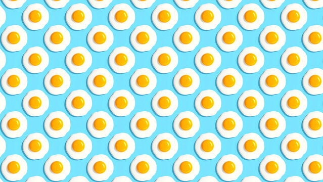 Colorful egg pattern illustration