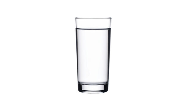 a glass of water, isolated on transparent background