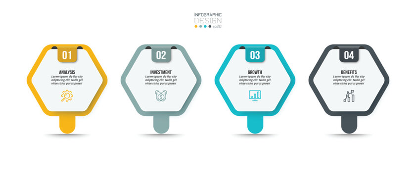 Infographic template for show business and marketing presentation