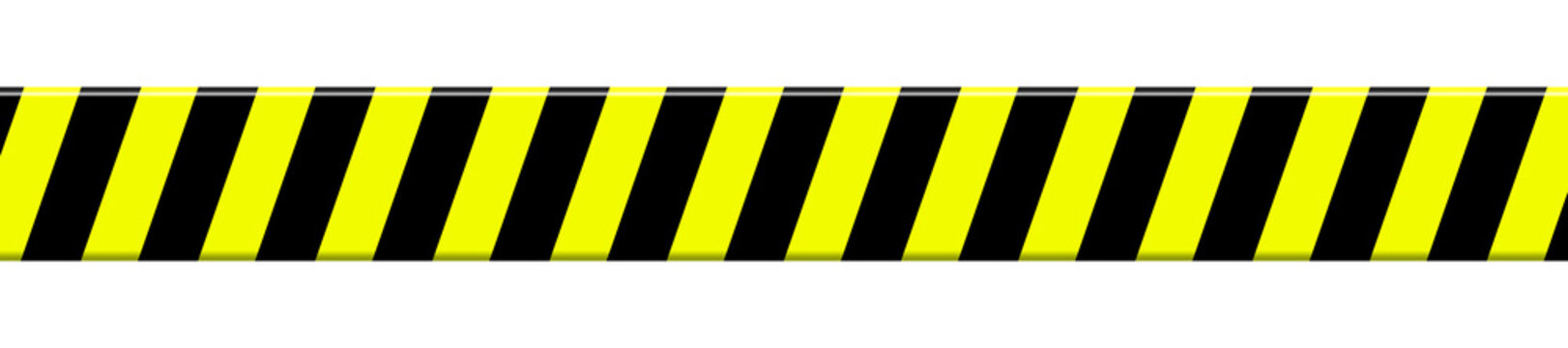 Warnstreifen in schwarz und gelb als Absperrband
