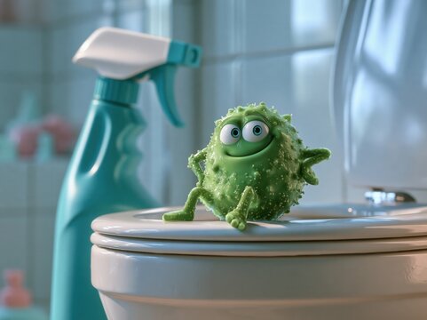 What happens when you flush a toilet with the lid open