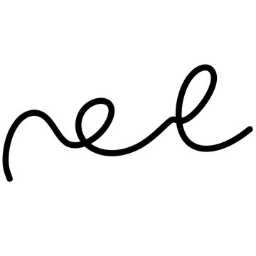 Hand drawn black doodle abstract swirly line sketch illustration on transparent background png