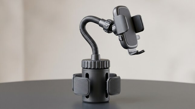 Long Flexible Gooseneck Automobile Cup Holder Phone Mount And Navigation Stand
