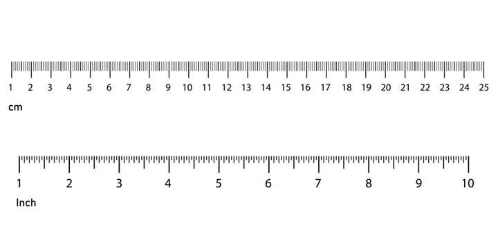 Ruler scale cm for inch tool millimeter and line meter numbers. Centimeter 10 25 for measure size icon and vector background transparent. Ruler editable isolated for inch simple flat and tool.